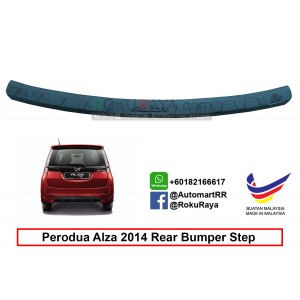 Perodua Alza Facelift 2014 Custom Fit Original ABS Car Rear Bumper Step Scratch Guard Garnish Protector